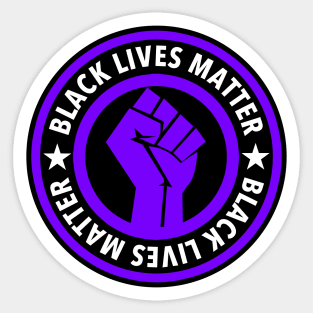 Black Lives Matter - PURPLE fist Sticker